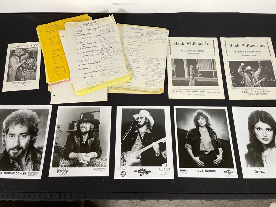 1984 TV Script To 'A Country Party' (Filmed On USS Constellation Naval Air Station San Diego) And Band Headshots And Country Music Ephermera: Hank Williams Jr., Waylon Jennings [Photo 2]