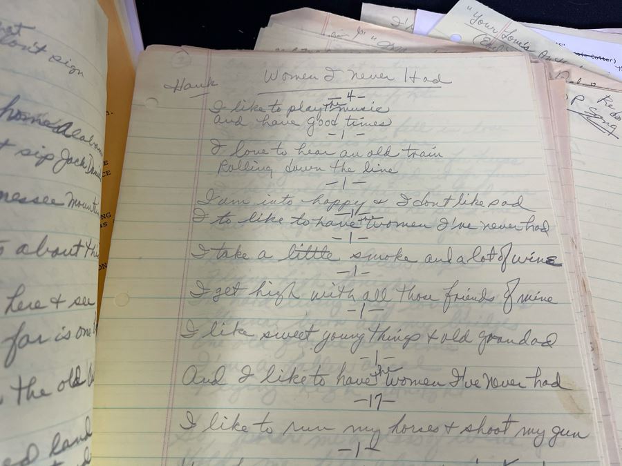 1984 TV Script To 'A Country Party' (Filmed On USS Constellation Naval Air Station San Diego) And Band Headshots And Country Music Ephermera: Hank Williams Jr., Waylon Jennings [Photo 19]