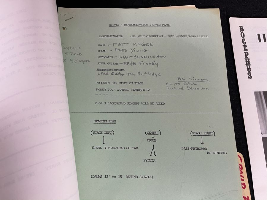 1984 TV Script To 'A Country Party' (Filmed On USS Constellation Naval Air Station San Diego) And Band Headshots And Country Music Ephermera: Hank Williams Jr., Waylon Jennings [Photo 15]