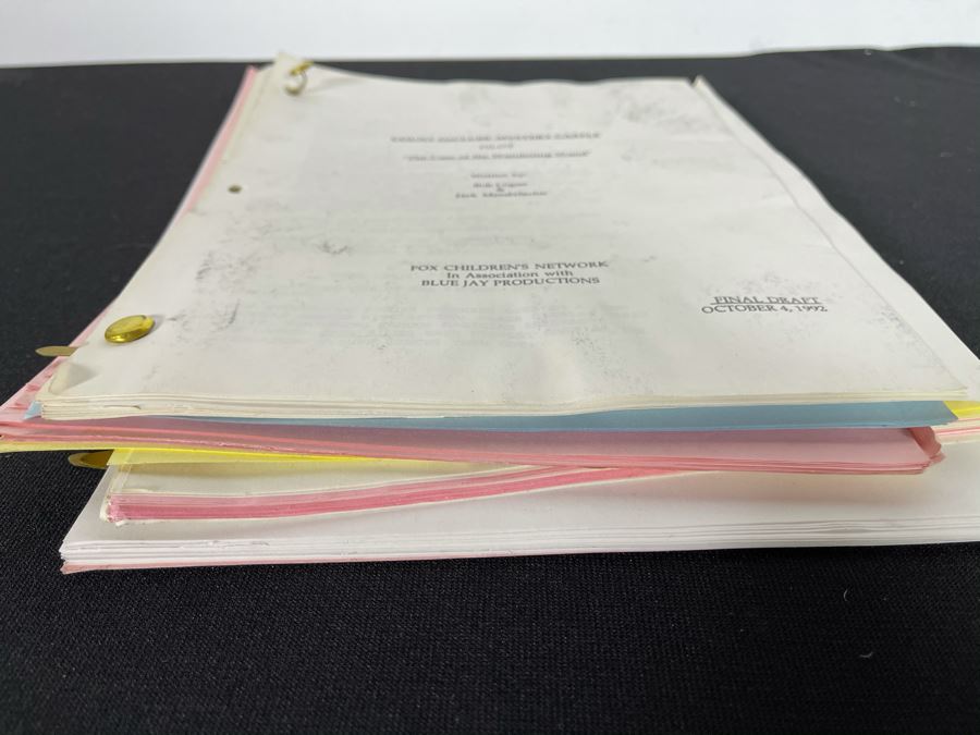 1992 Final Draft TV Script To 'Count DeClues' Mystery Castle' Fox Chilren's Network [Photo 11]