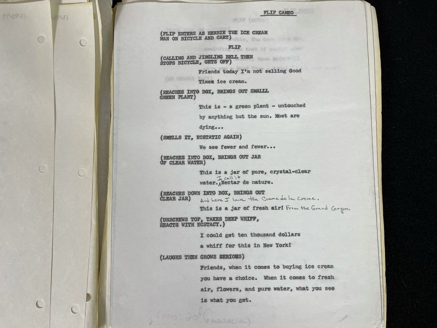 1973 Final Draft TV Script To NBC TV's Special 'Keep U.S. Beautiful' [Photo 17]