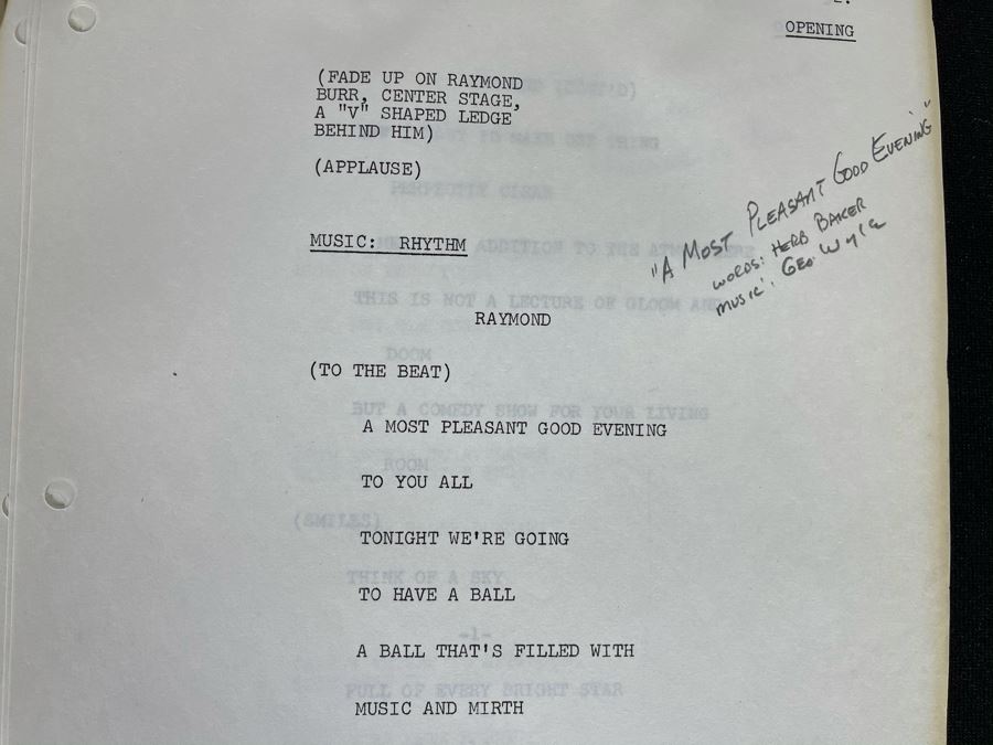 1973 Final Draft TV Script To NBC TV's Special 'Keep U.S. Beautiful' [Photo 10]