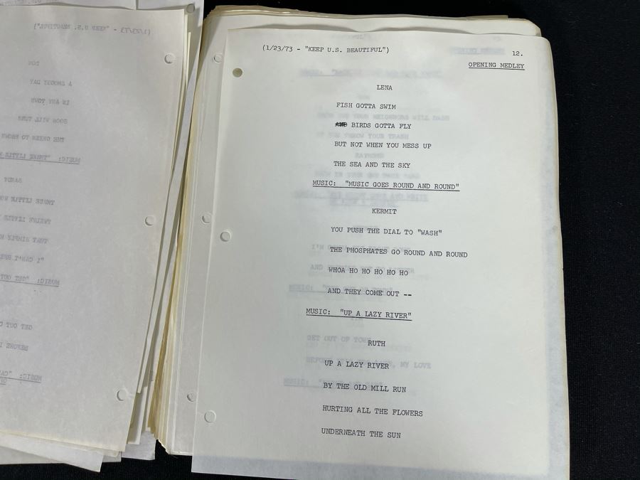 1973 Final Draft TV Script To NBC TV's Special 'Keep U.S. Beautiful' [Photo 13]