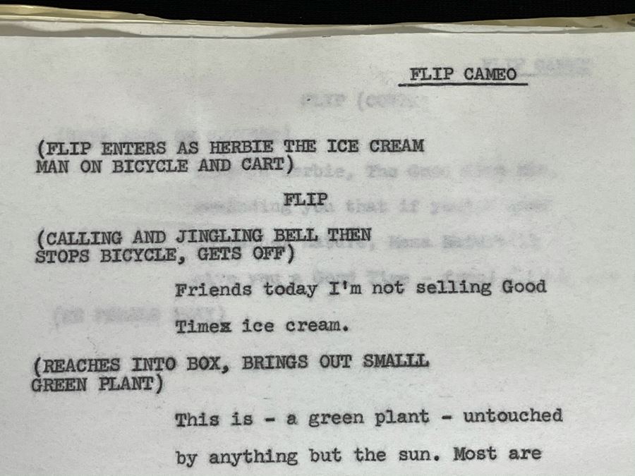 1973 Final Draft TV Script To NBC TV's Special 'Keep U.S. Beautiful' [Photo 18]