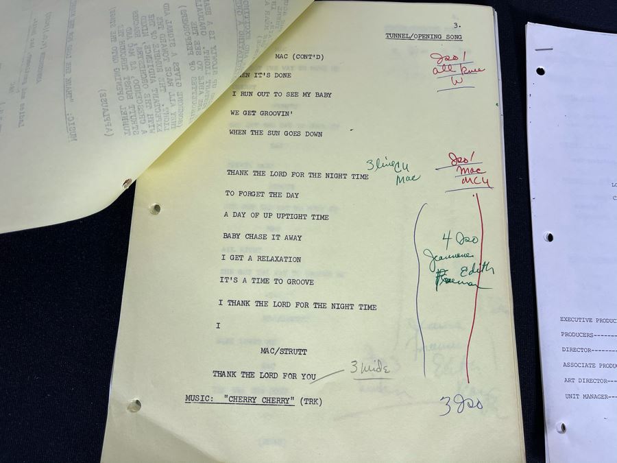1976 Final Draft NBC TV Script To 'Mac Davis Show' Tape #109 [Photo 8]