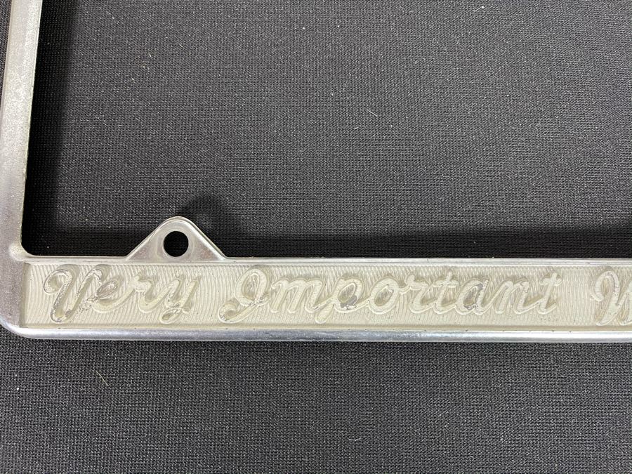 NBC TV Executive's License Plate Frame 'Very Important Woman' [Photo 2]