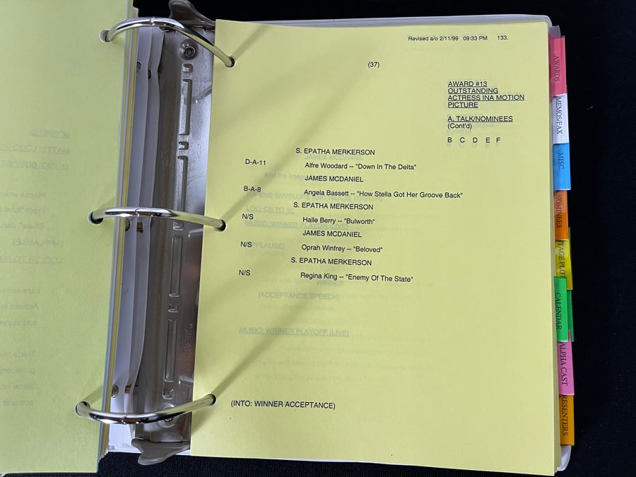 TV Scripts For 29th And 30th NAACP Image Awards 1998 / 1999 [Photo 10]