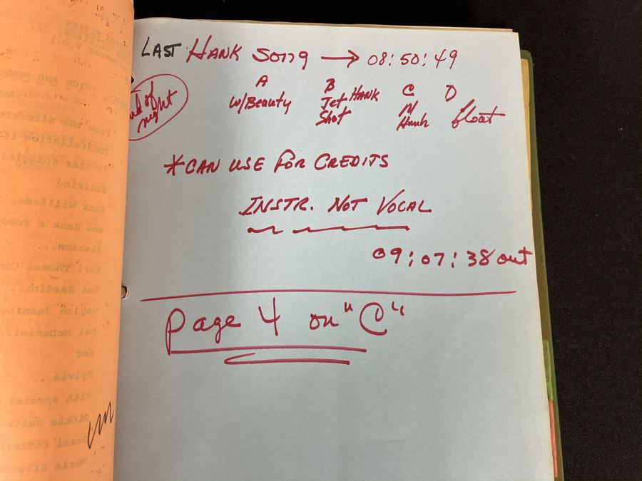 1984 First Draft TV Script To 'A Star Spangled Country Party' With Hank Williams Jr., Waylon Jennings [Photo 9]