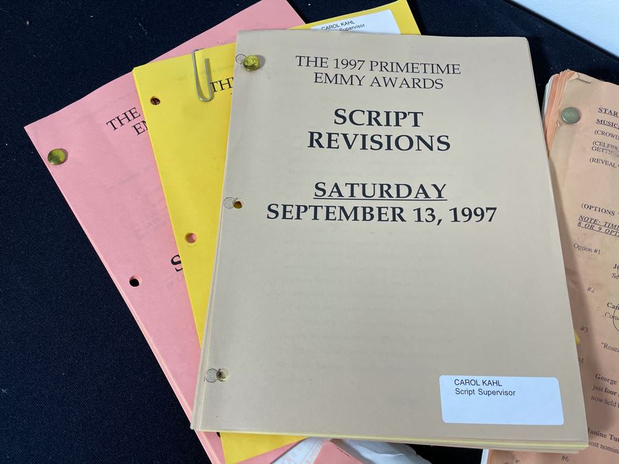 TV Scripts To The Annual Primetime Emmy Awards On CBS 1993,1994,1996,1997 [Photo 6]