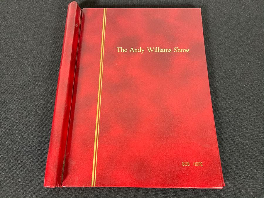 The Andy Williams Show Binder Personalized To Bob Hope [Photo 1]