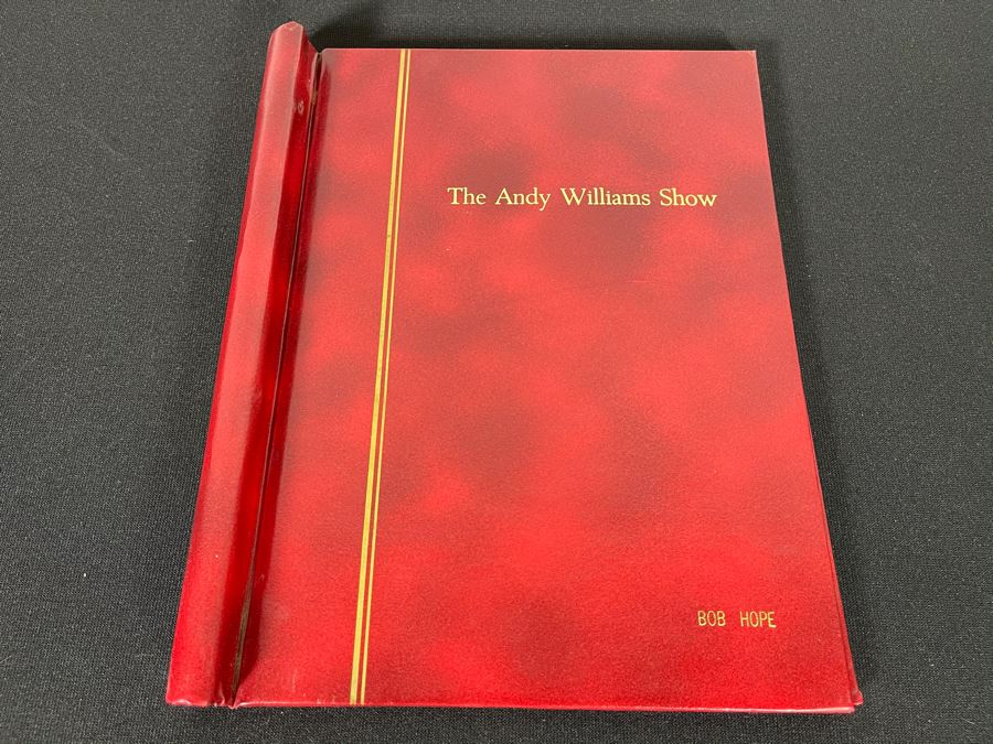 The Andy Williams Show Binder Personalized To Bob Hope [Photo 2]