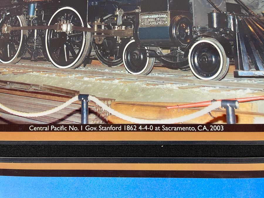 (2) Laminated Disneyland Railroad Trains Photographs With Addition Pair Of Train Photos 17 X 11 [Photo 8]