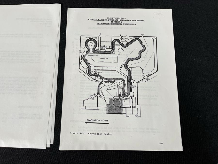 Disneyland Ephermera Haunted Mansion Standard Operations Procedures S.O.P [Photo 6]
