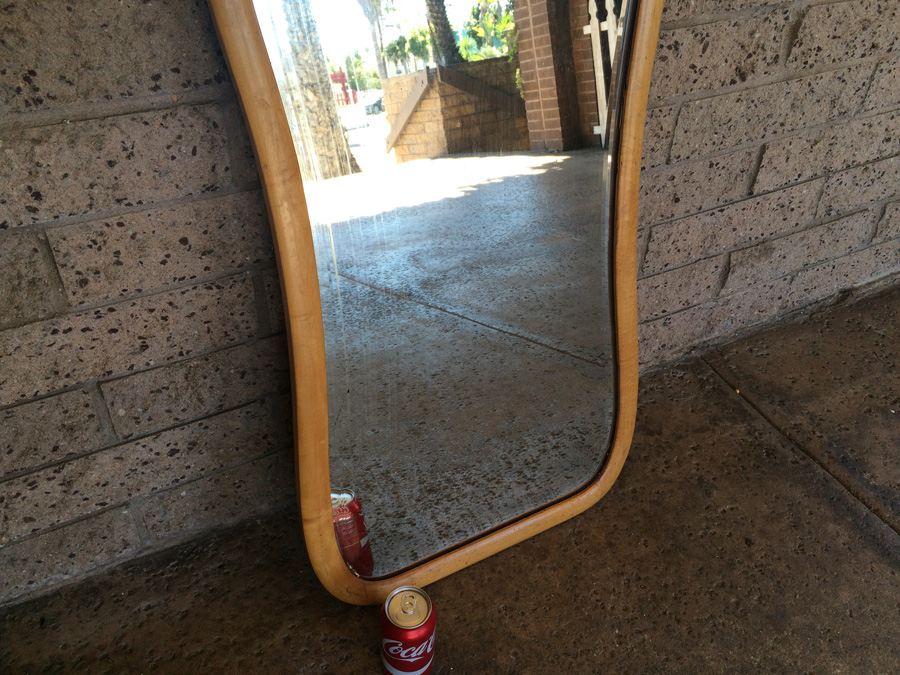 Beveled Glass Wooden Mirror [Photo 3]