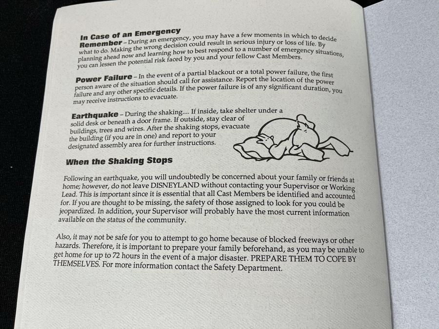 Disneyland Ephermera Safe Awareness Safety Guide 1991 [Photo 9]