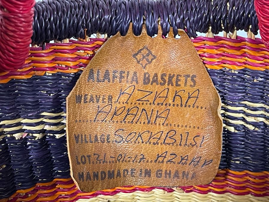 Alafiia Woven Basket Handmade In Ghana 16 X 15 [Photo 6]