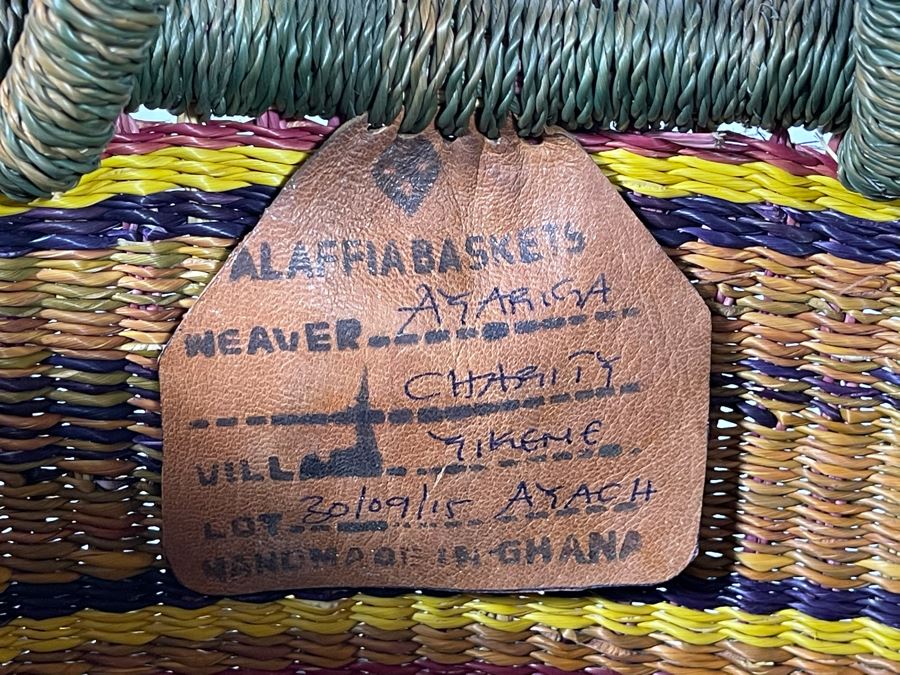 Alafiia Woven Basket Handmade In Ghana 18 X 15 [Photo 6]