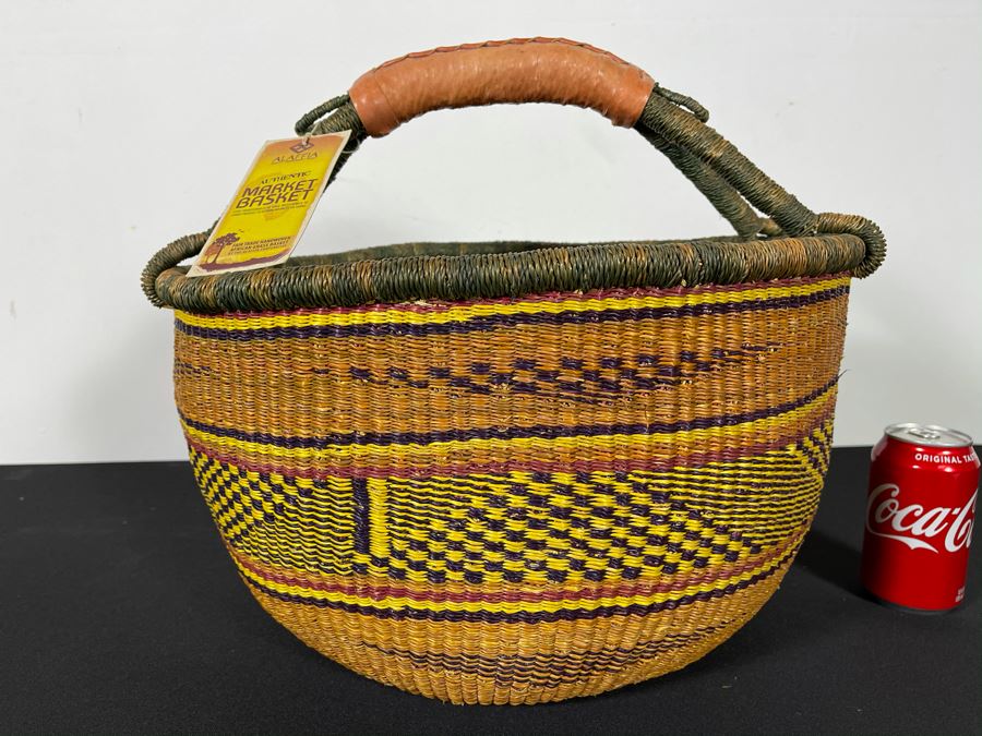 Alafiia Woven Basket Handmade In Ghana 18 X 15 [Photo 2]