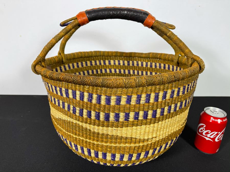 Alafiia Woven Basket Handmade In Ghana 17 X 15 [Photo 1]