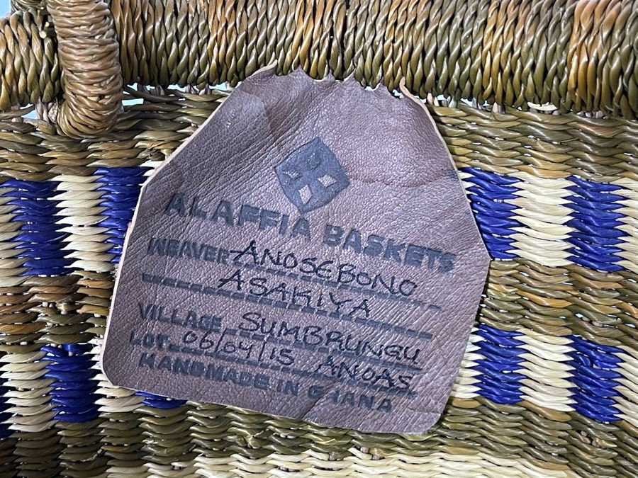 Alafiia Woven Basket Handmade In Ghana 17 X 15 [Photo 4]