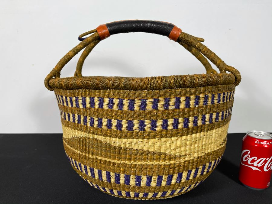 Alafiia Woven Basket Handmade In Ghana 17 X 15 [Photo 2]