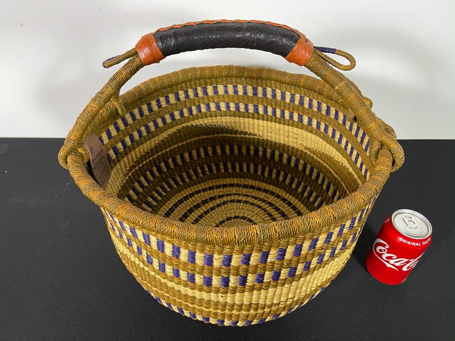 Alafiia Woven Basket Handmade In Ghana 17 X 15 [Photo 3]