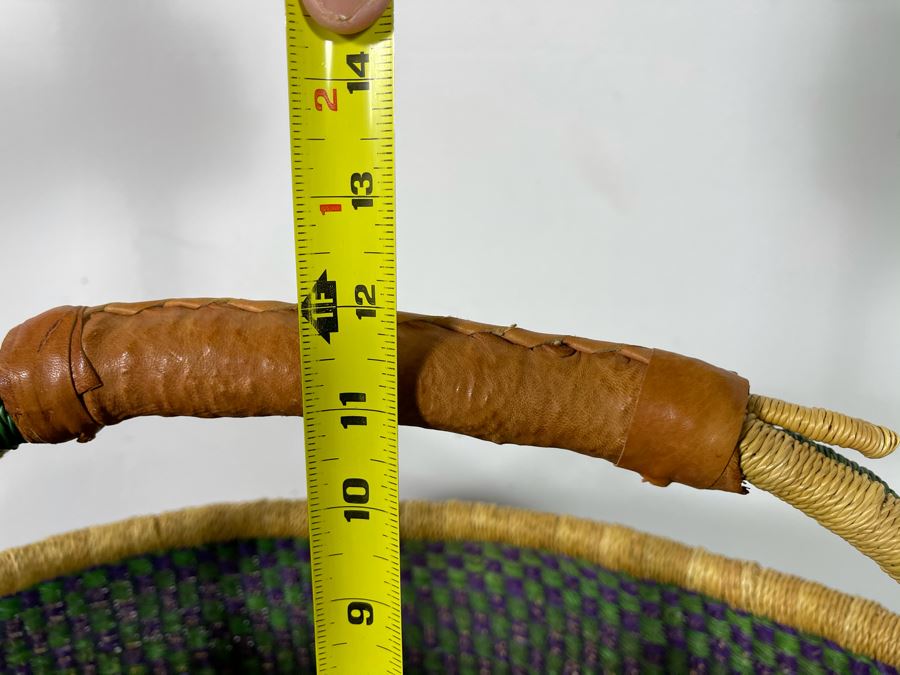 Alafiia Woven Basket Handmade In Ghana 17 X 12 [Photo 6]