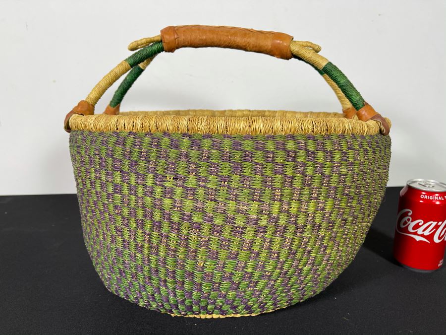 Alafiia Woven Basket Handmade In Ghana 17 X 12 [Photo 2]