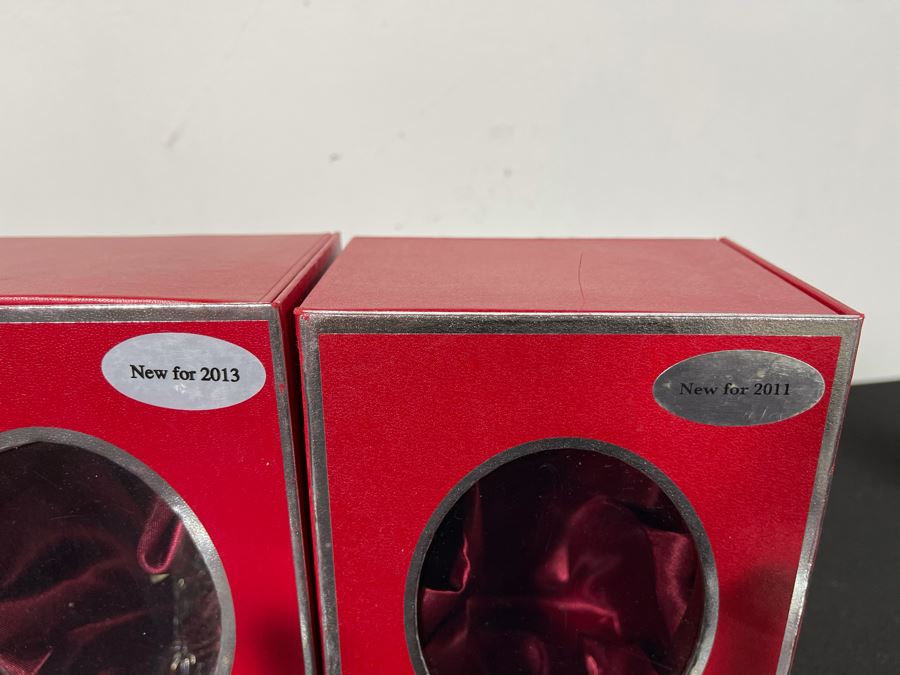 Pair Of New Waterford Pax Bells Of Peace 2011 2013 In Box Retails $150 [Photo 6]