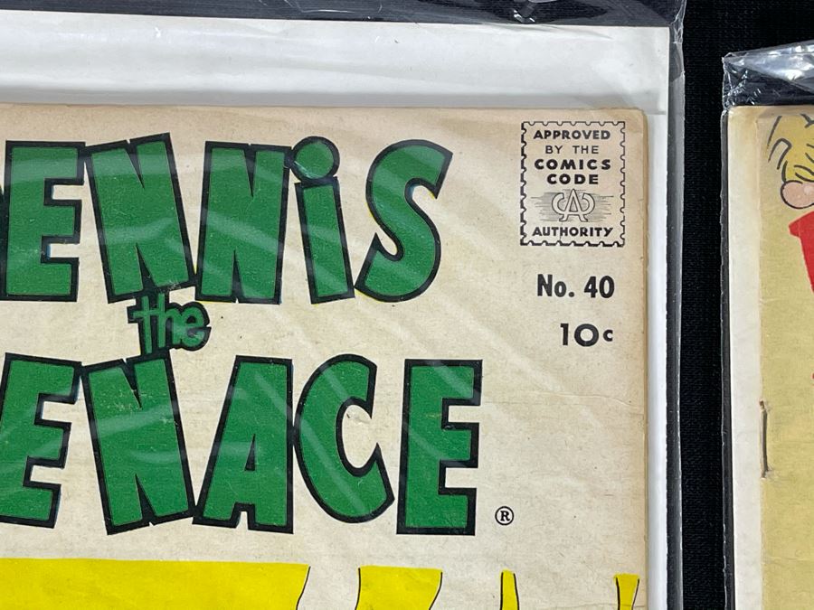 Dennis The Menance Collection Featuring 10c, 12c, 15c Comic Books, Paperback Novels, Silverplate Spoon And Empty Napkin Box [Photo 15]