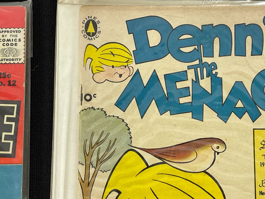 Dennis The Menance Collection Featuring 10c, 12c, 15c Comic Books, Paperback Novels, Silverplate Spoon And Empty Napkin Box [Photo 11]