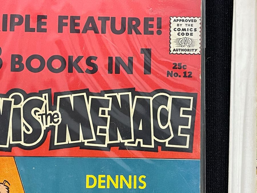 Dennis The Menance Collection Featuring 10c, 12c, 15c Comic Books, Paperback Novels, Silverplate Spoon And Empty Napkin Box [Photo 13]