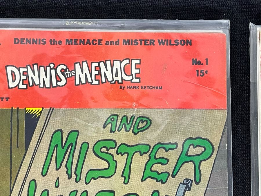 Dennis The Menance Collection Featuring 10c, 12c, 15c Comic Books, Paperback Novels, Silverplate Spoon And Empty Napkin Box [Photo 9]