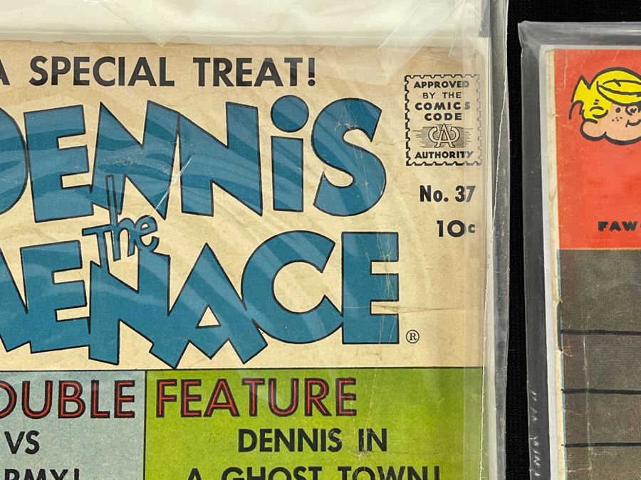 Dennis The Menance Collection Featuring 10c, 12c, 15c Comic Books, Paperback Novels, Silverplate Spoon And Empty Napkin Box [Photo 7]