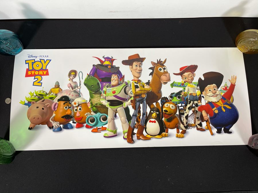 Rare Pixar Disney Toy Story 2 Poster 39' X 16'