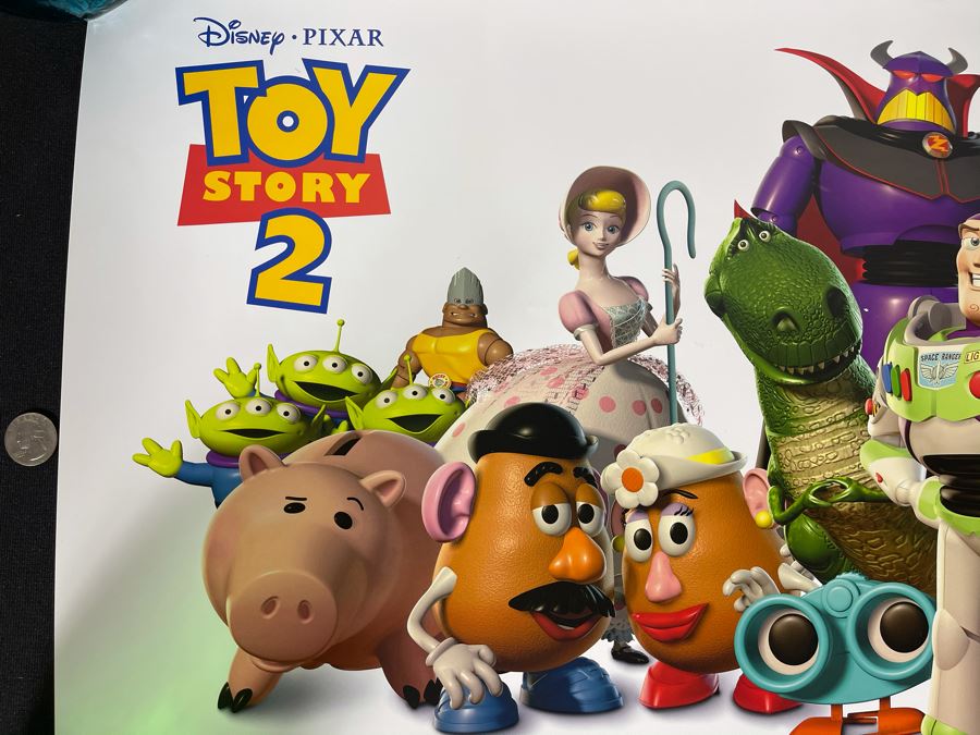 Rare Pixar Disney Toy Story 2 Poster 39' X 16' [Photo 7]