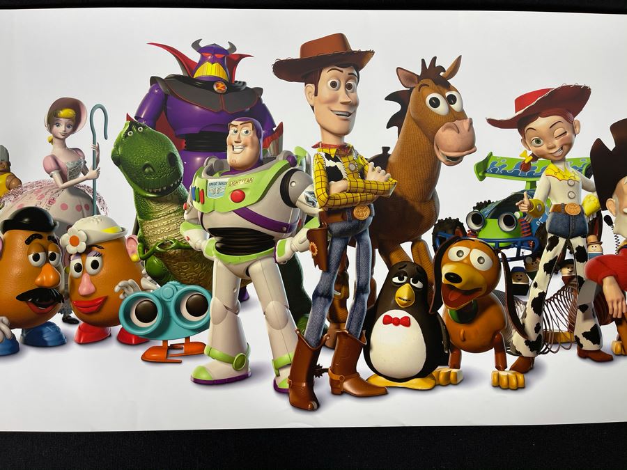 Rare Pixar Disney Toy Story 2 Poster 39' X 16' [Photo 3]