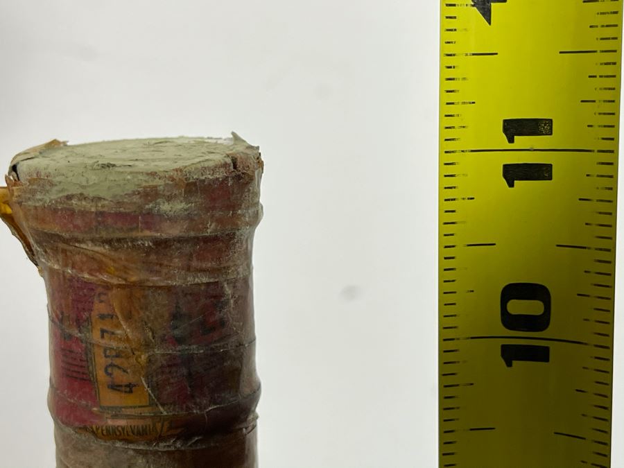 Vintage 1929 Rare Old Overholt Pennsylvania Straight Rye Whiskey Bottle PA 11'H [Photo 11]