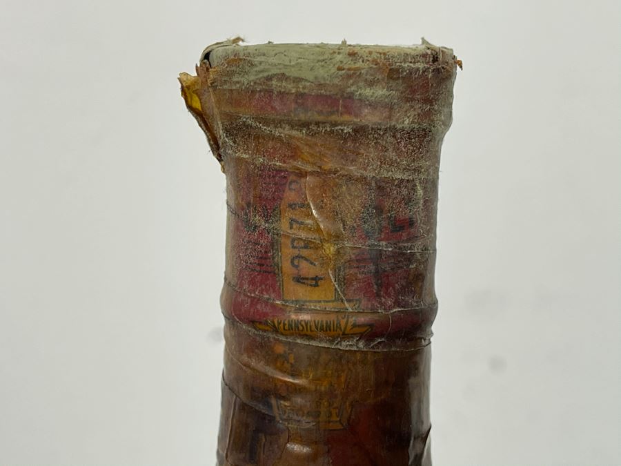 Vintage 1929 Rare Old Overholt Pennsylvania Straight Rye Whiskey Bottle PA 11'H [Photo 4]