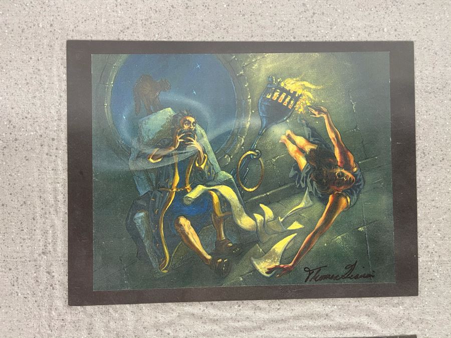 Magic The Gathering Hand Signed Prints Of Cards: Game Of Chaos Card And Fledgling Djinn Card # 121 - Owner Acquired Autographs Working Comic-Con Over 10 Years 17.75W X 24' [Photo 3]