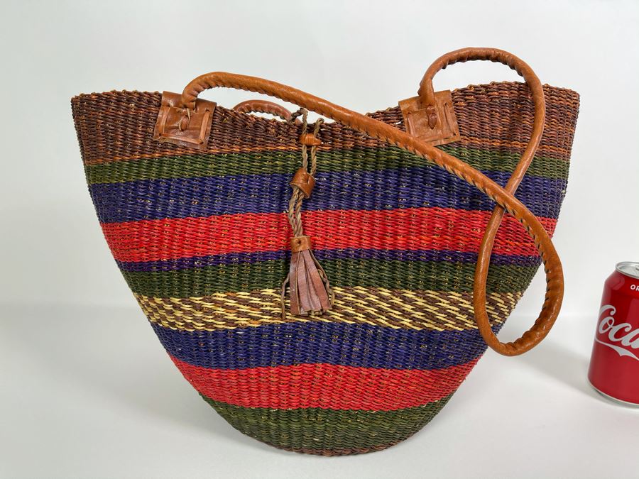 Alafiia Woven Should Handbag Handmade In Ghana [Photo 5]