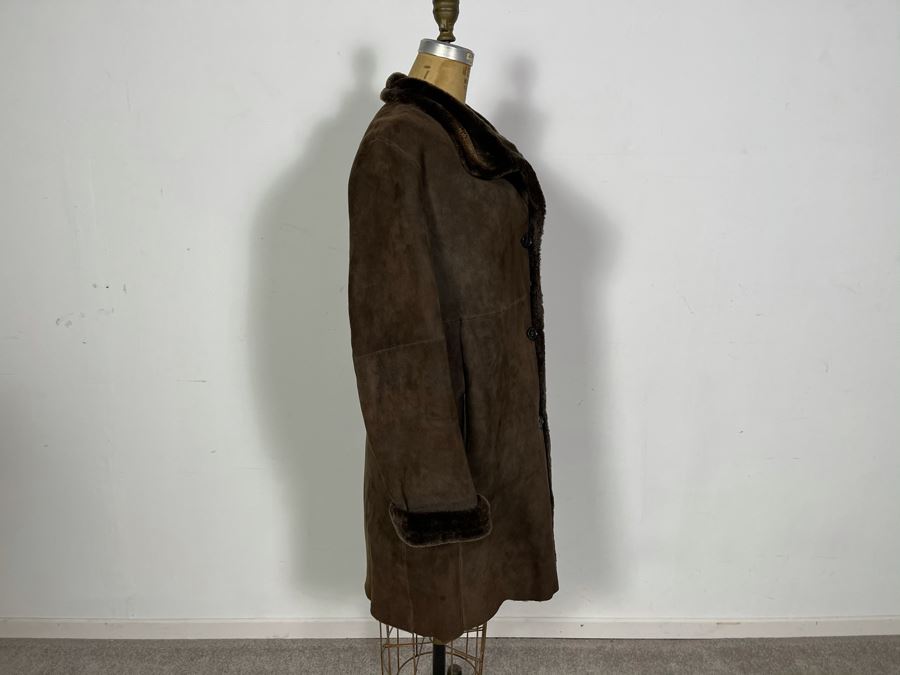 Vintage Sinclair Full-Length Leather Jacket Owned By From Former Miss America Beauty Pageant Contestant Size 38 [Photo 4]