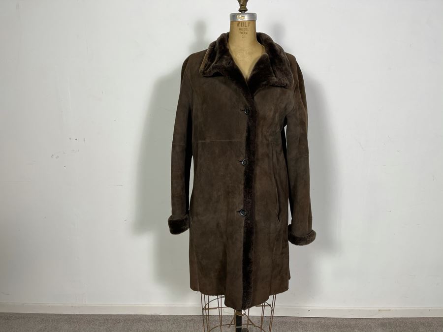 Vintage Sinclair Full-Length Leather Jacket Owned By From Former Miss America Beauty Pageant Contestant Size 38 [Photo 3]