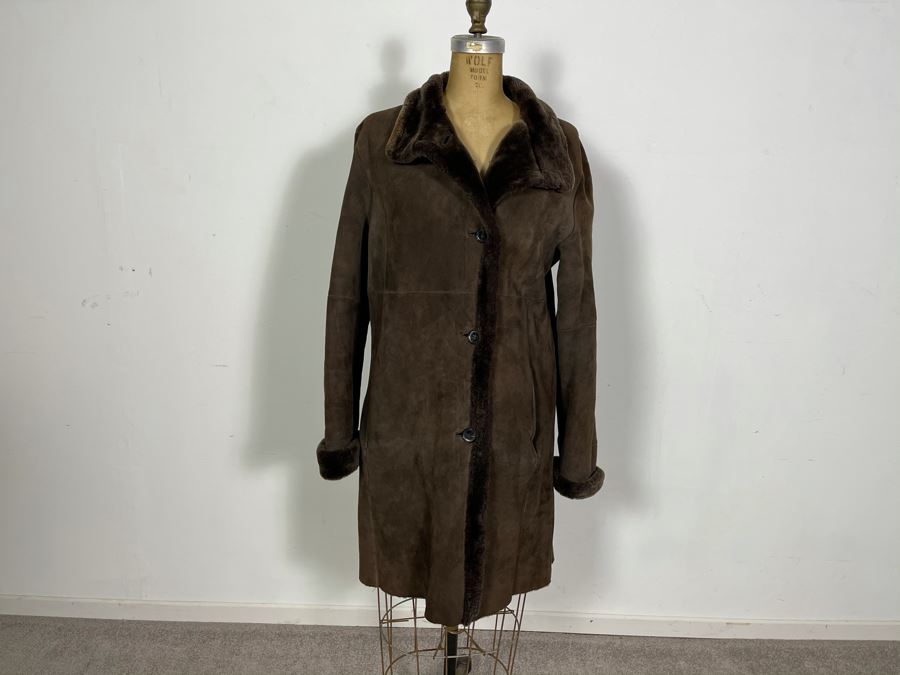 Vintage Sinclair Full-Length Leather Jacket Owned By From Former Miss America Beauty Pageant Contestant Size 38 [Photo 2]