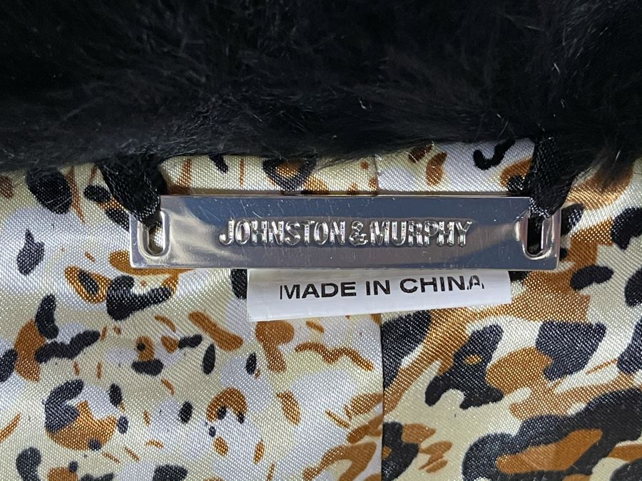 Black Dyed Rabbit Fur Jacket With Leather Belt Owned By From Former Miss America Beauty Pageant Contestant Size S [Photo 9]