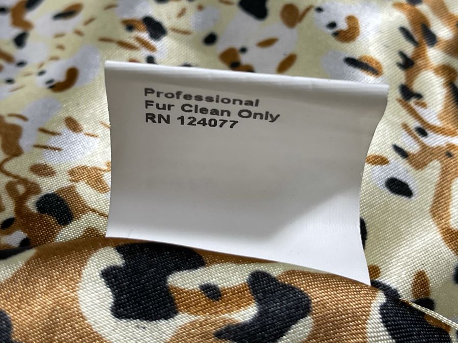 Black Dyed Rabbit Fur Jacket With Leather Belt Owned By From Former Miss America Beauty Pageant Contestant Size S [Photo 12]