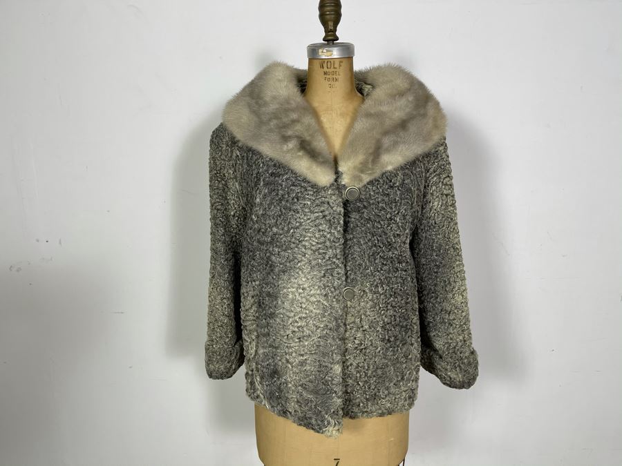 Vintage Fur Jacket Owned By From Former Miss America Beauty Pageant Contestant Size S