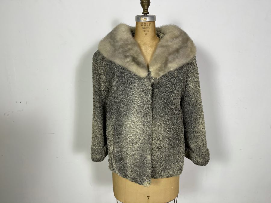 Vintage Fur Jacket Owned By From Former Miss America Beauty Pageant Contestant Size S [Photo 2]