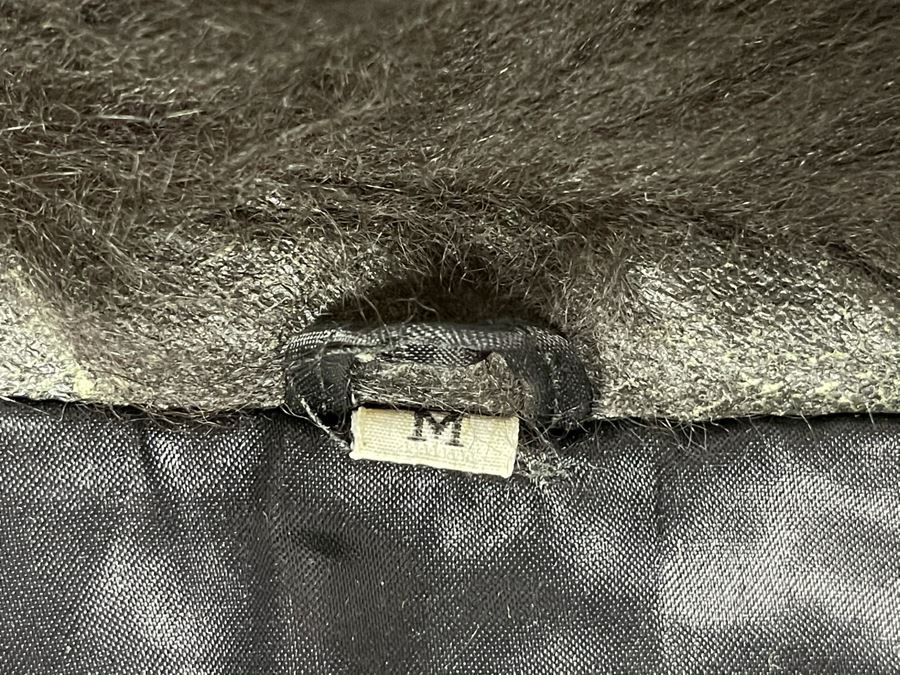 Vintage Black Fur Jacket Size M [Photo 8]
