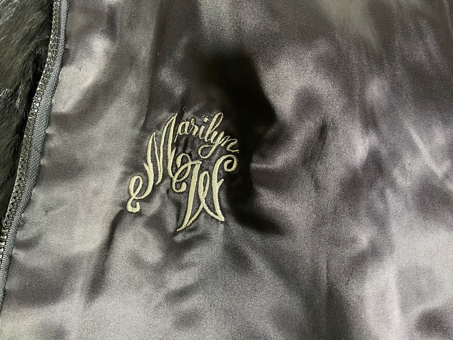 Vintage Black Fur Jacket Size M [Photo 7]